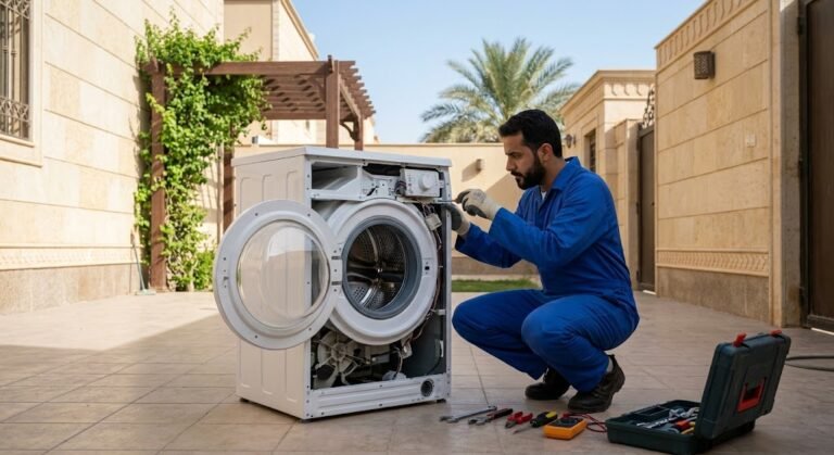 أفضل شركة وفني صيانة غسالات حي منفوحة بالرياض لإصلاح جميع الأعطال باحترافية