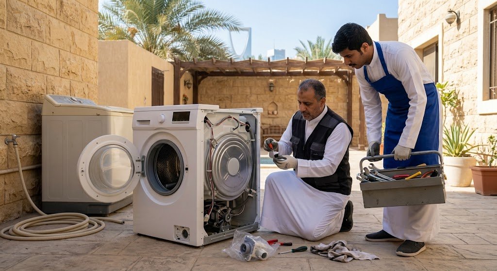صيانة غسالات حي المونسية بالرياض - خدمات فحص وإصلاح الغسالات الأتوماتيك والعادية